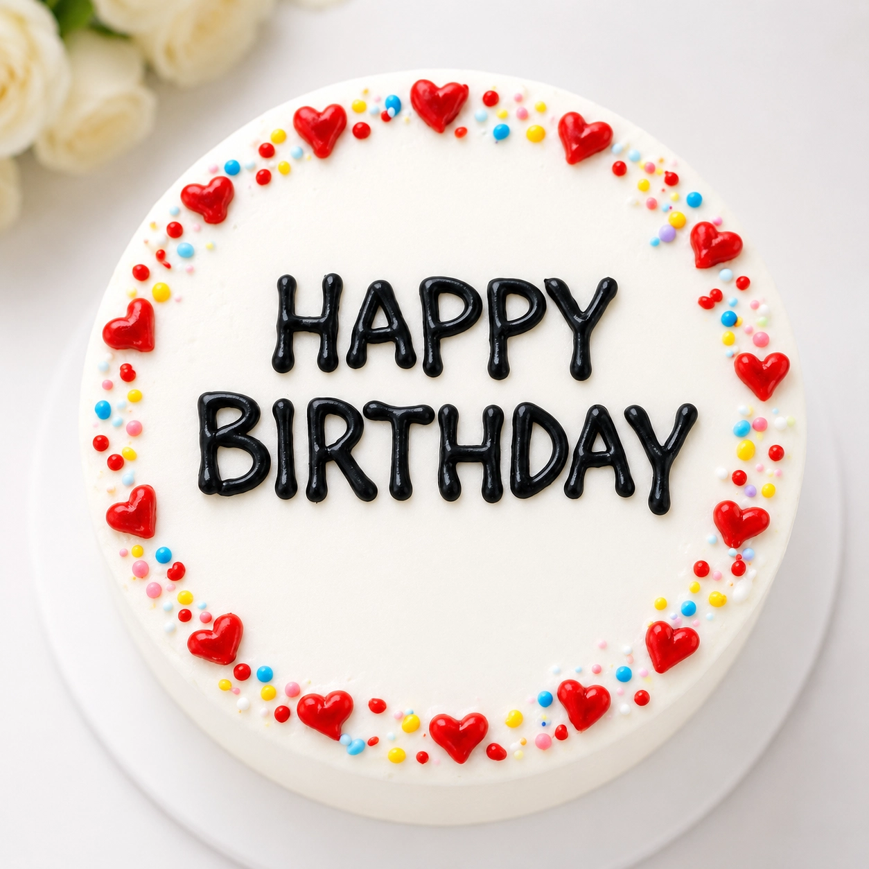 The Birthday Classic Bento Cake available in vanilla and chocolate flavors for same day birthday delivery in Dubai